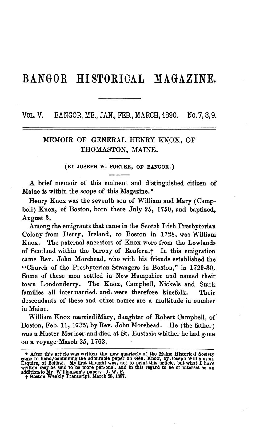 MemoirOfHenryKnox
